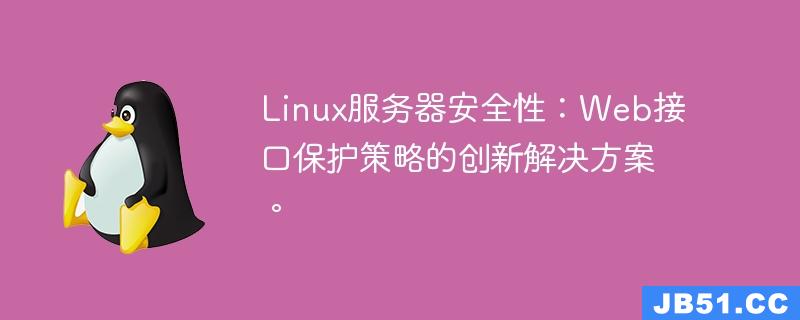 Linux服务器安全性：Web接口保护策略的创新解决方案。