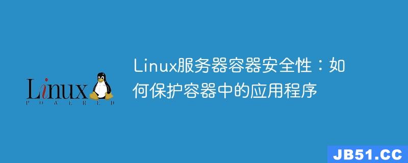 Linux服务器容器安全性：如何保护容器中的应用程序
