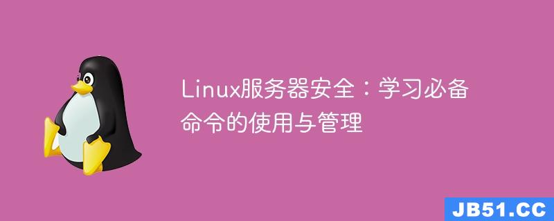 Linux服务器安全：学习必备命令的使用与管理