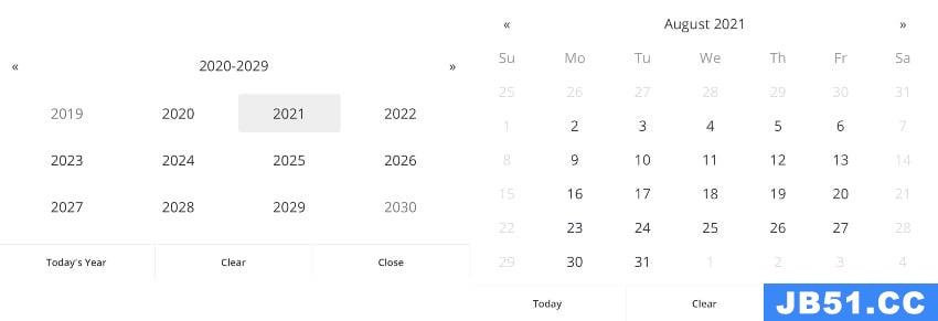 2023年最佳的15个JavaScript日历和事件日历脚本